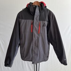Gerry Ski Jacket Youth Large Gray Hooded Winter Coat